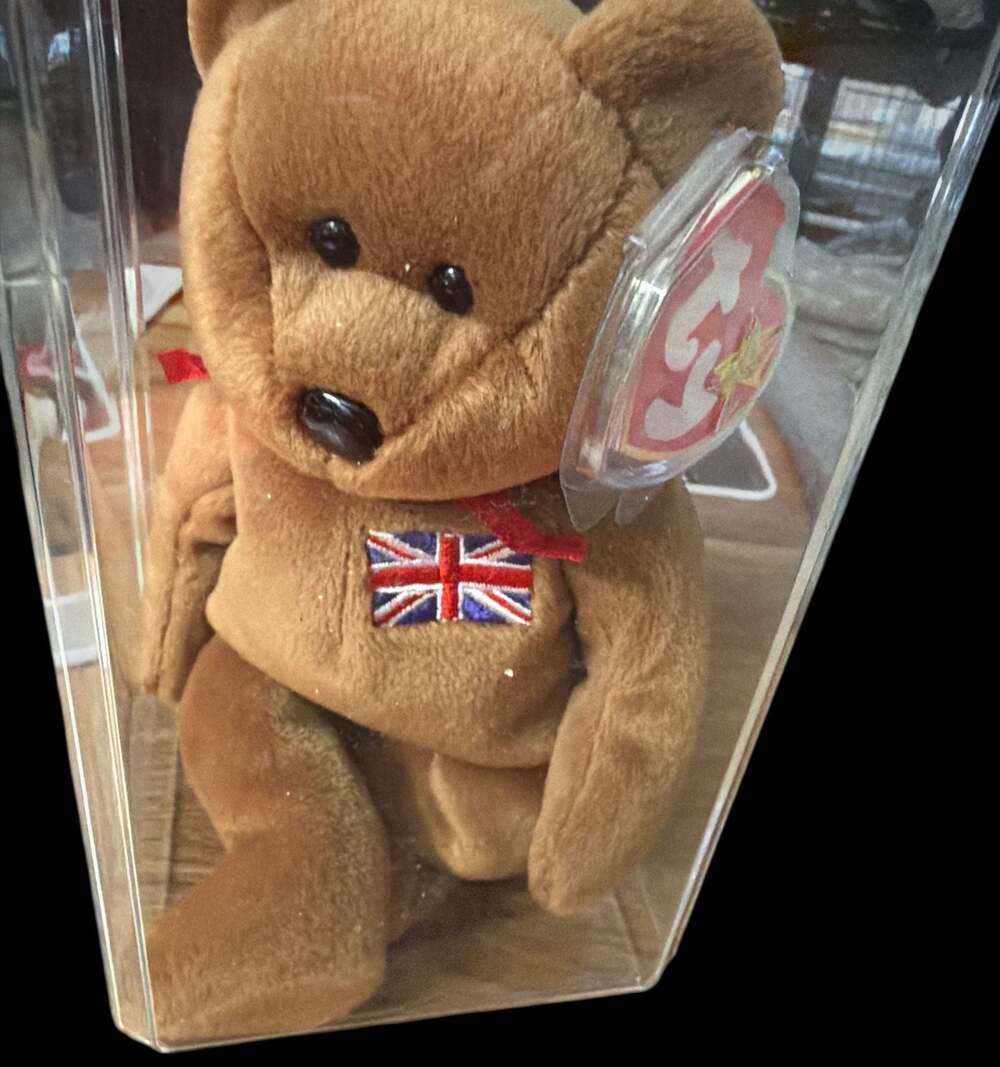 Vintage 1997 TY Beanie Baby Britannia Bear MWMT -